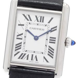 カルティエ CARTIER WSTA0109 タンクマスト LM クォーツ メンズ 良品 保証書付き_988522
