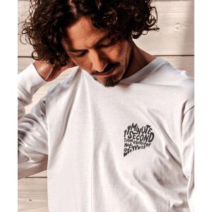 ロングスリーブTシャツpave heart print 6oz long sleeve cut sew