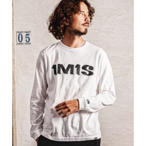 ロングスリーブTシャツ 1M1S bold print long sleeve cut sew