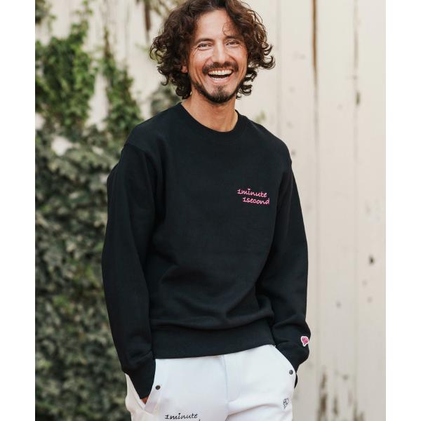 トレーナー 12oz heavy weight sweatshirt with heart patc...