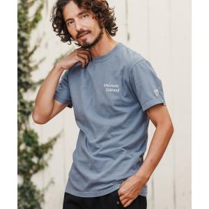 Tシャツ cursive embroidery pigment long sleeve cut&sewn