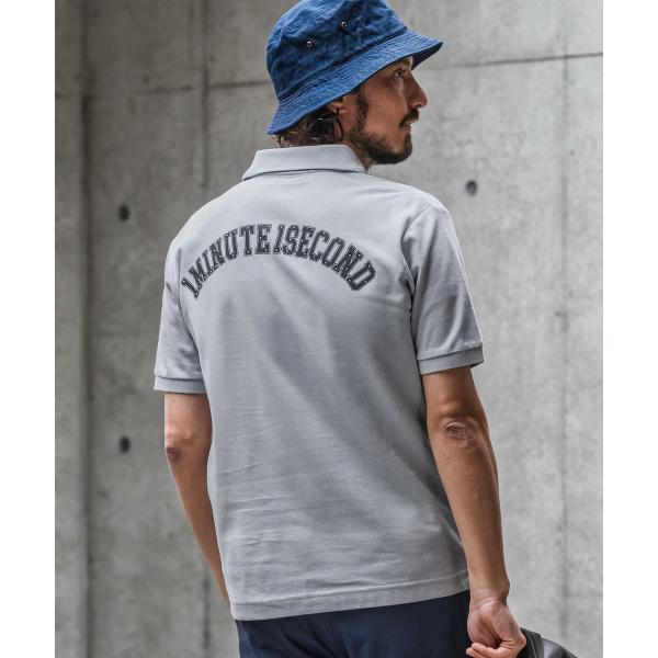ポロシャツ print &amp; metal stone polo shirt