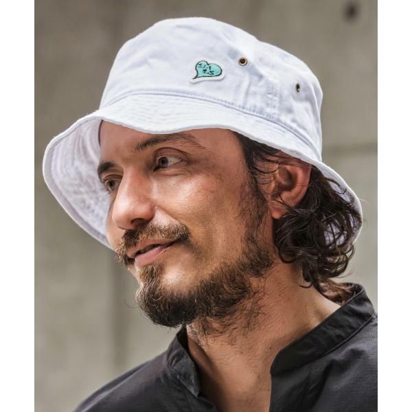 バケットハット heart patch twill bucket hat