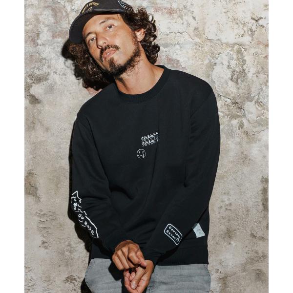 スウェット middle onz sweat shirt(77flower logo)