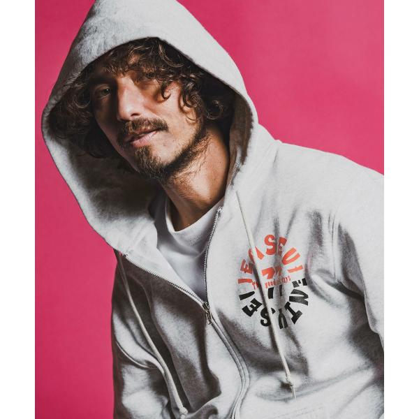 ジップアップパーカー light onz zip up sweat hoodie (old days...