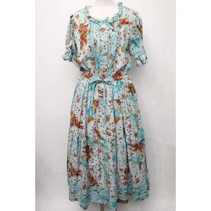 美品 2025SS ピンクハウス PINK HOUSE チェリープリントミディ