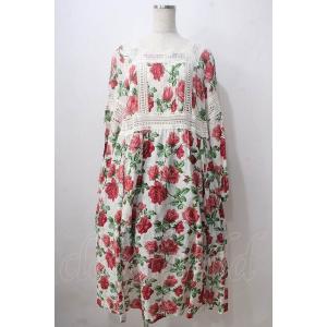 Jane Marple / Here's to the Queenのスクエアドレス アイボリー I-24