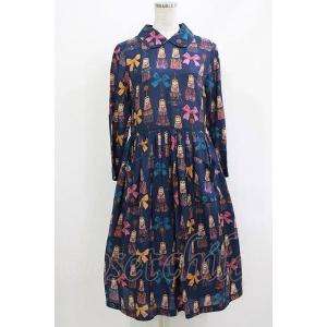 Jane Marple / Little tassel dollsのDayドレス M ブルーグレイ ...
