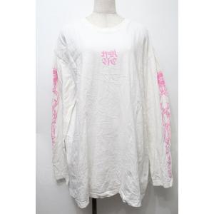 KRY CLOTHING / 「SUICIDE」ロングTシャツ  白ｘピンク S-25-10-10-...