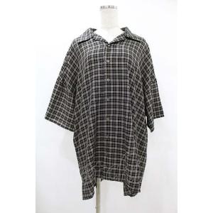 MiDiom / Check Open Collar Shirt  ブラック H-25-08-04-...