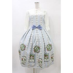 Melody BasKet / Berry galleryチュール切替ワンピース M サックス H-...