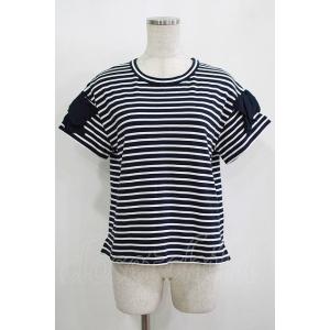 【SALE】Jane Marple Dans Le Salon / マリンボーダーとリボンスリーブの...
