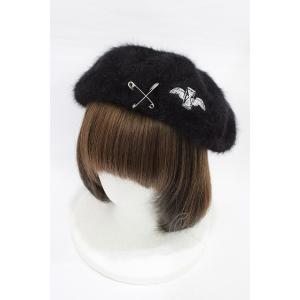 DimMoire / ロゴ刺繍ファーベレー  ブラック H-26-01-25-1002-0-AC-K...