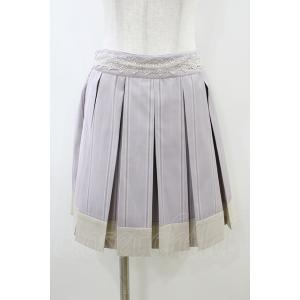 axes femme POETIQUE / ストライププリーツキュロット M ラベンダー H-26-...