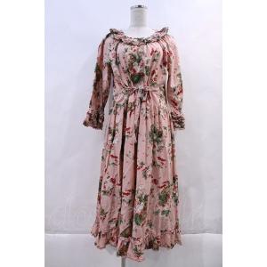 Pink House フリル襟付きローンミディワンピース PINK HOUSE / フリル襟付きローンミディワンピース F ラベンダー Y-25