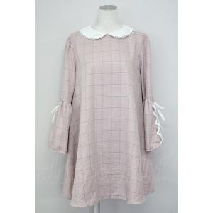 LIZ LISA / 襟付グレンチェックワンピース  チェックＸ白 T-25-07-08-023-L...