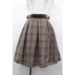 axes femme / サイドベルトタックキュロット ブラウン M I-26-04-20-110-...