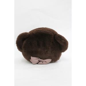 m petit by misako / AM クマサンポーチ  ブラウン I-26-03-12-12...