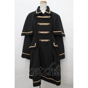 axes femme kawaii / COAT ケープ付きナポレオンコート  黒 Y-24-02-...