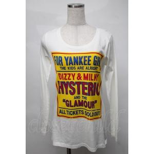 HYSTERIC GLAMOUR / DIZZY &amp; MILKY pt T-SH F 白 S-25-...