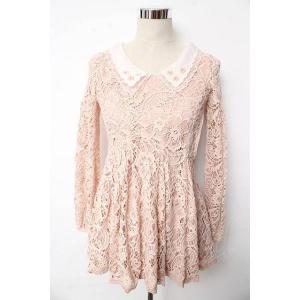 LIZ LISA / 衿花ビジュー総レースワンピース 0 ピンク Y-25-10-10-178-LO...