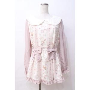 LIZ LISA / リボンベアー柄Aライントップス 0 ピンク Y-25-08-18-013-LO...