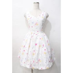 LIZ LISA / シルエット柄ワンピース 0 白 Y-25-07-27-028-LO-OP-SZ...