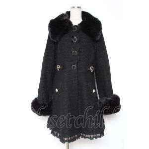 LIZ LISA / サイドハートバックルAラインコート 0 黒 Y-25-12-27-081-LO...