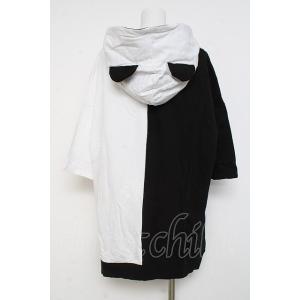 ankoROCK / PANDA半袖プルパーカー  黒×白 Y-26-02-27-086-PU-TO...