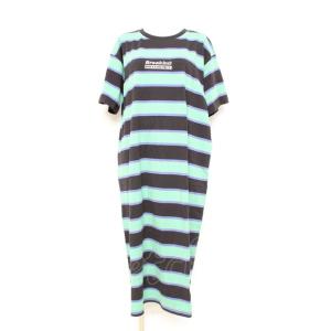 RNA / ボーダーカットワンピース M 黒×緑×紫 Y-26-02-17-068-PU-OP-SZ...