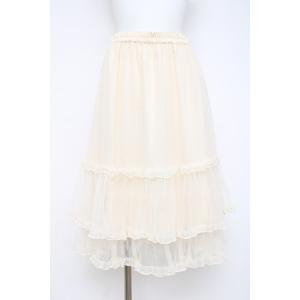 axes femme / ミドル丈チュールパニエ M 生成り Y-26-07-16-082-AX-SK-SZ-ZY