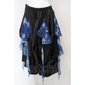 CIVARIZE / Fadeless レイヤードスカートパンツ F ブラック×ブルー O-24-03-23-104-GO-PA-OW-OS｜closetchild-online