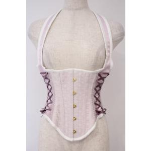 abilletage / セレクトリボンサイドレースアップチロルコルセット 3 ラベンダー×パープル...