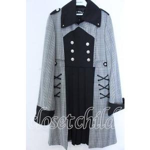 DimMoire / 闘心トレンチコート  グレーチェック×クロ O-25-11-07-072-PU...