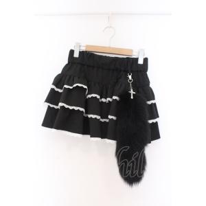 DimMoire / チャーム付きフリルミニスカート L ブラック O-26-02-14-006-0...