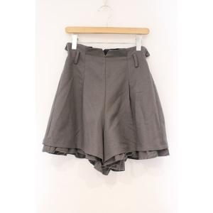axes femme / タック入りフレアキュロット M グレー O-26-03-29-096-AX...