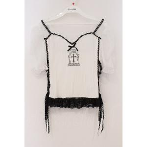 DimMoire / Gothicチュールトップス  シロ×クロ O-26-03-21-108-0-...