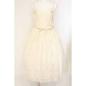 axes femme kawaii / チャイナレーシージャンスカ M アイボリー O-26-08-...