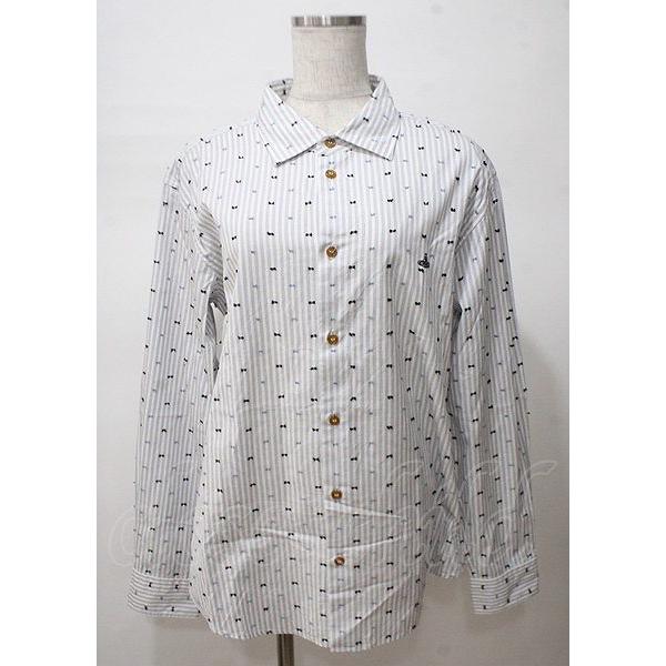 ヴィヴィアンウエストウッド MAN 中古 / CLASSIC STRIPE SHIRTS 50 グレ...