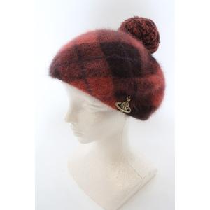【USED】Vivienne Westwood / アンゴラチェックベレー帽&lt;br&gt;ヴィヴィアンウエ...
