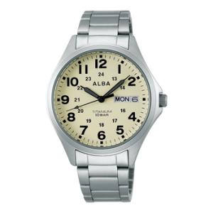 国内正規品 SEIKO ALBA AQPJ401 電池寿命約３年 10気圧防水 日付曜日機能つき 軽い純チタンケース セイコー アルバ メンズ 腕時計｜clost