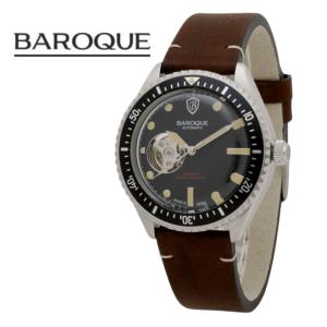 BAROQUE バロック 自動巻き BA3005S-02BR 国内正規品 牛本革オイル