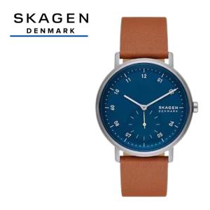 SKAGEN 国内正規品 SKW6888 KUPPEL 電池式 二針 サブセコンド ブラウン レザーウォッチ スカーゲン メンズ 腕時計｜clost