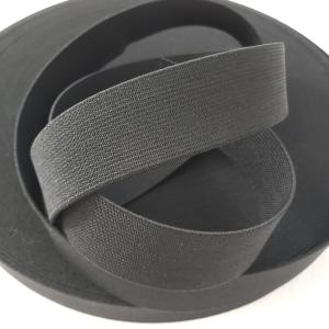 織ゴム 平ゴム 手芸ゴム 裁縫ゴム 洋裁ゴム 黒 25mm×15m