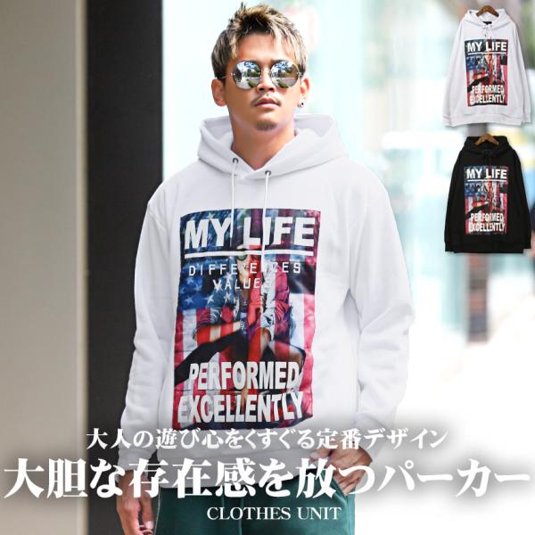 パーカー メンズ スウェット トップス 裏起毛 ガールズフォト 暖か ストリート 韓国