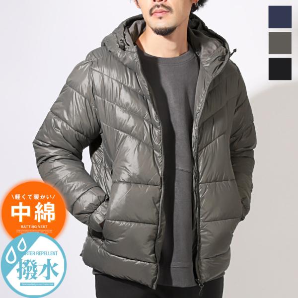 ブルゾン キルト アウター 防風 撥水 中綿ジャケット メンズ レディース フェイクダウン 防寒 暖...