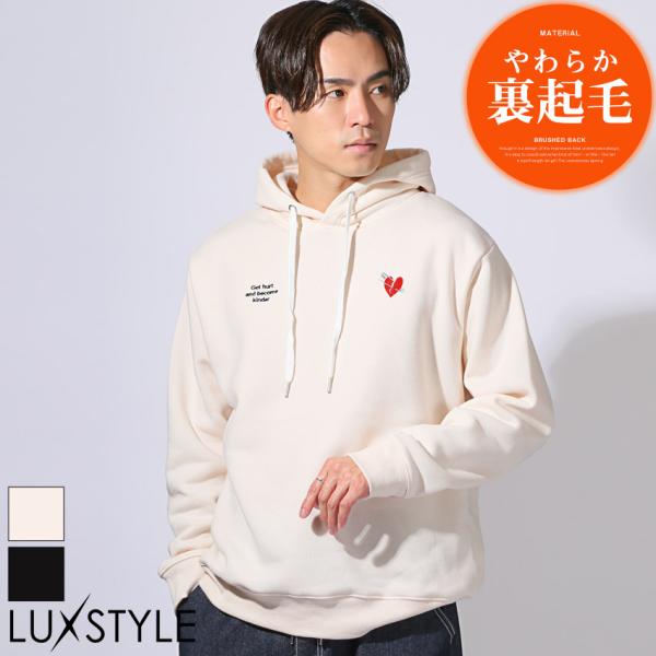 長袖 プルパーカー スウェット パーカー メンズ レディース 厚手 白 黒 ホワイト ブラック M ...