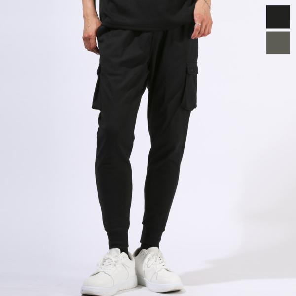 スウェット メンズ パンツ カーゴパンツ イージーパンツ ジョガーパンツ スエット ポンチ 無地 S...
