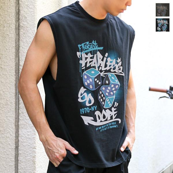 メンズ トップス スリーブレスTシャツ Tシャツ ノースリーブ スリーブレス ノースリーブTシャツ ...