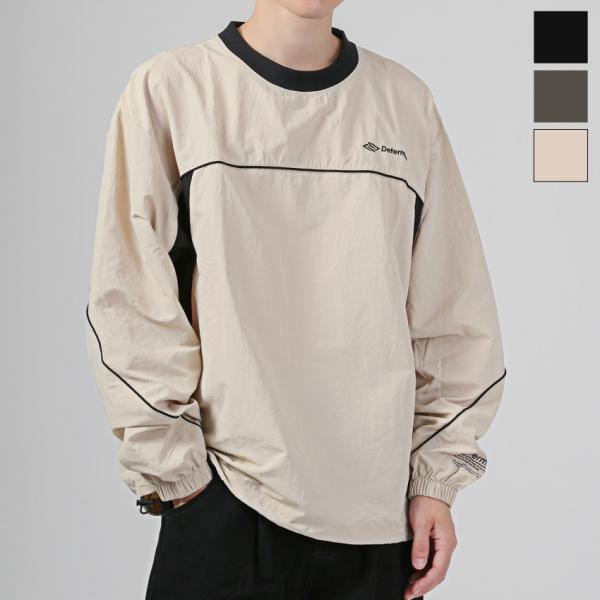 ロンT メンズ トップス ナイロン ナイロンシャツ プルオーバー ゲームシャツ ユニフォームシャツ ...